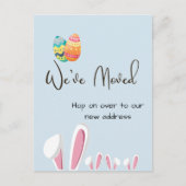 Bunny de Pâques Moving Faire-part Nouvelle adresse (Devant)