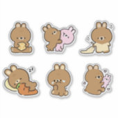 Bunny Doodle Sticker (Voorkant)