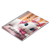 Bunny Dreamer Notebook – Cute Pastel Journal for K Notitieboek (Linkerzijde)