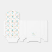 Bunny Dreams blauw baby shower Bedankdoosjes (Uitgevouwen)