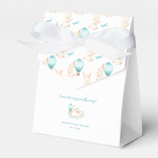 Bunny Dreams blauw baby shower Bedankdoosjes