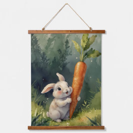 Bunny Dreams: grillig houten tapijt Hangend Wandkleed