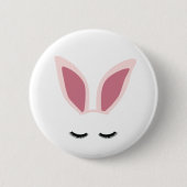 Bunny Ear Lashes Pin Ronde Button 5,7 Cm (Voorkant)