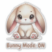 Bunny Eared Wonder Sticker (Voorkant)