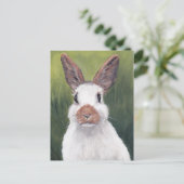 Bunny Ears Animal Art Carte postale (Debout devant)