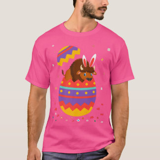 Bunny Ears Eggs Costume Cute Easter Day Graphic Bi T-shirt