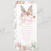 Bunny Ears | Menu Pasen Brunch (Voorkant / Achterkant)