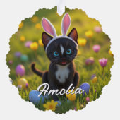 Bunny Ears & Spint: Felini's Paasspel Ornament Kaart (Achterkant)