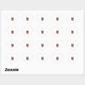 Bunny Easter, Angry Bunny, Funny Rabbit, Funny Ani Hart Sticker (Vel)