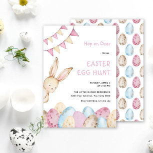 Bunny Easter Egg Hunt Uitnodiging