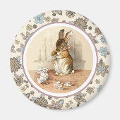  Bunny Easter Gift Magnets Magneet (Voorkant)