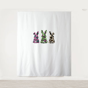 Bunny Easter Leopard Buffalo Rabbit Easter D Wandkleed
