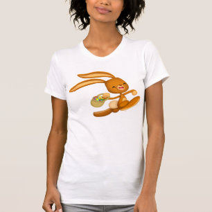 Bunny Easter op de Loose! cartoon vrouwen T-shirt