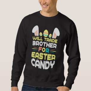 Bunny Eat Chocolate Eggs zal broeder voor ea verha Trui