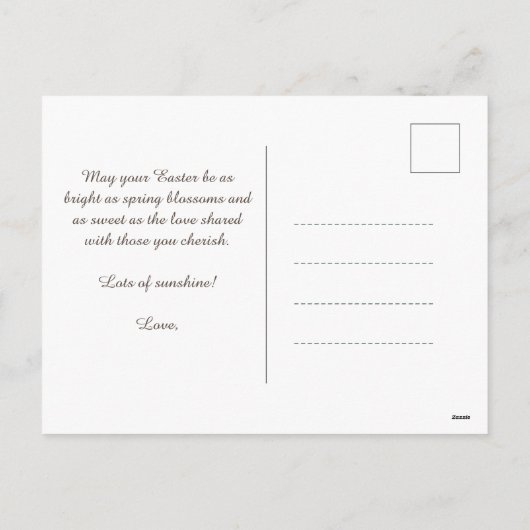 🐇Bunny & Egg-stravaganza Feestdagenkaart (Achterkant)