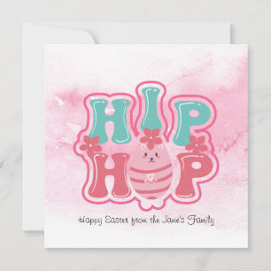 Bunny Eierenjacht Hip Hop Gelukkig Pasen Waterverf