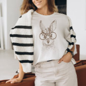 Bunny en bril T-shirt