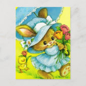  Bunny en Chick Easter Feestdagenkaart (Voorkant)
