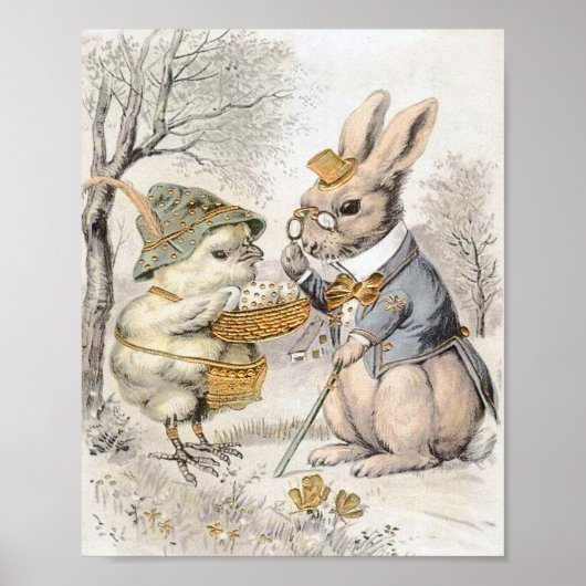 Bunny- en Chick-Poster Poster (Voorkant)