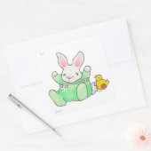 Bunny en Duck sticker label (Envelop)