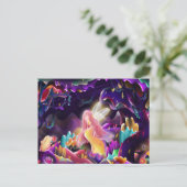 Bunny en Fairy Briefkaart (Staand voorkant)