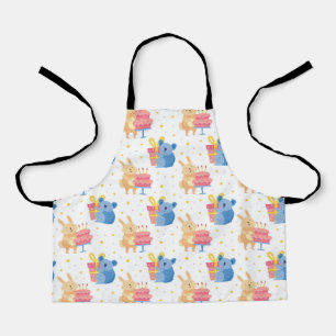 Bunny en Koala Beer over kinderopvoeding Schort