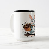 Bunny en koffieboon Mok (Voorkant links)