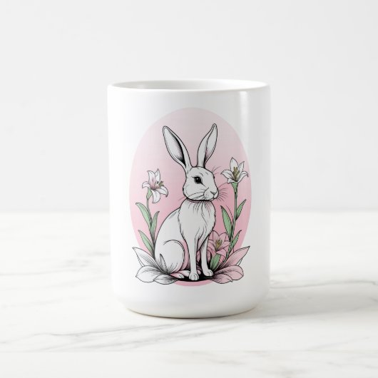 Bunny en lelies koffiemok (Center)