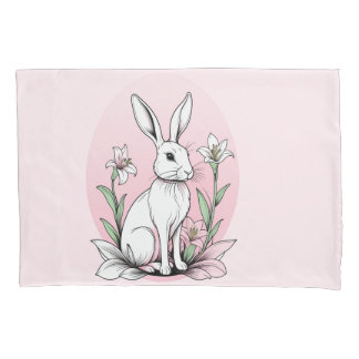Bunny en lelies kussensloop