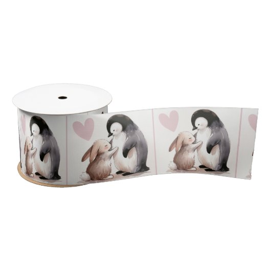 Bunny en Penguin vriendschap Lint (Spoel)