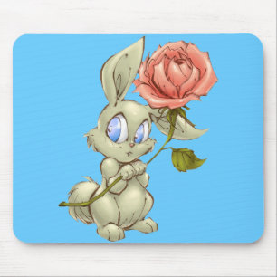 Bunny en Roos Mousepad Muismat