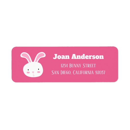Bunny Étiquette (Devant)
