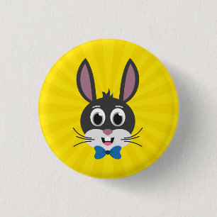 Bunny Face Boy-32886 Ronde Button 3,2 Cm