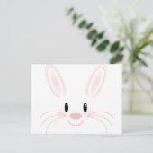 Bunny Face Briefkaart (Staand voorkant)