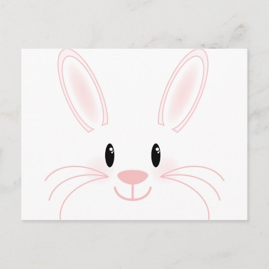 Bunny Face Briefkaart (Voorkant)