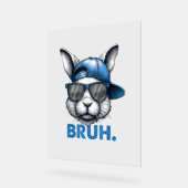 Bunny Face Bruh Mème Drôle Dire Bro Salutation Eas (Angle)