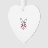 Bunny Face Bubblegum Blowing Lunettes Headband Hap (devant)