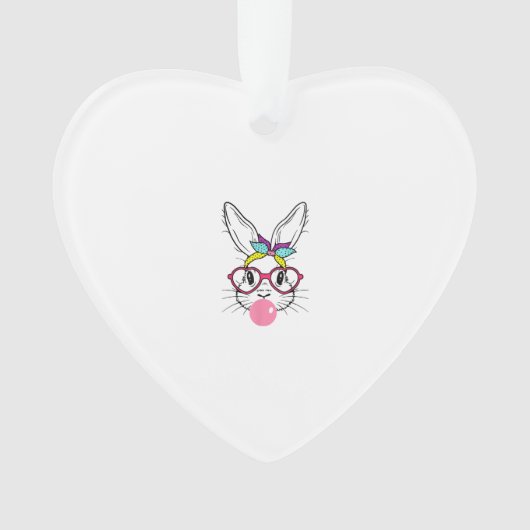 Bunny Face Bubblegum Blowing Lunettes Headband Hap (devant)