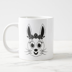Bunny Face Girl-32885 Extra Grote Beker