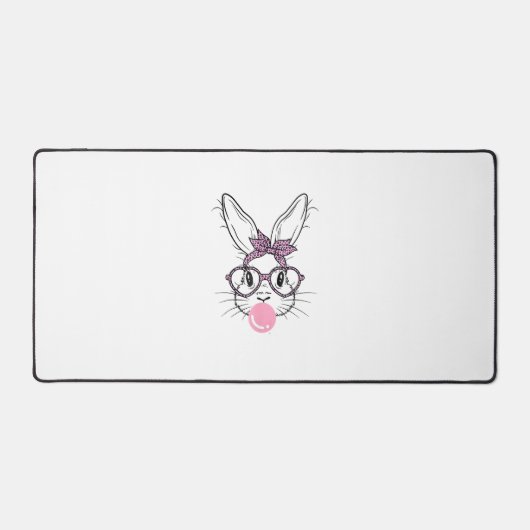 Bunny Face Leopard Glasses Bubble Gum Easter Day G (Recto)