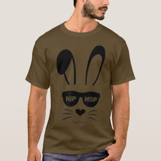 Bunny Face met zonnebrillen voor jongens Mannen Ki T-shirt