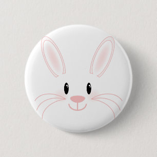 Bunny Face Ronde Button 5,7 Cm