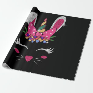 Bunny Face Unicorn Cute Easter Cadeaupapier
