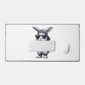 Bunny Face with Sunglasses Cap Easter Day for Boys (Clavier et souris)