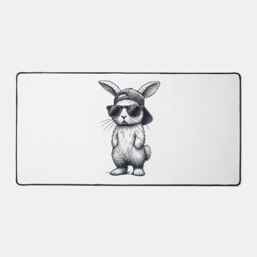 Bunny Face with Sunglasses Cap Easter Day for Boys (Recto)