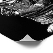 Bunny Face With Sungles Funny Easter Day For Boys Poster (Hoek)