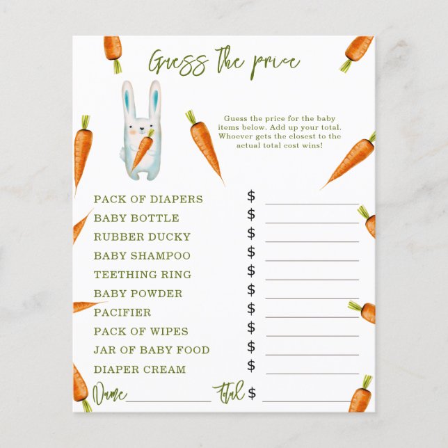 Bunny - Feest spelletjes | Prijs gokken spel (Voorkant)