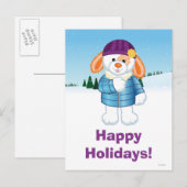 Bunny Feestdagenkaart (Voorkant / Achterkant)