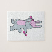 Bunny Fitness Dumbbell Legpuzzel (Horizontaal)