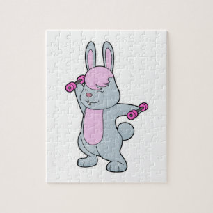 Bunny Fitness Dumbbell Legpuzzel